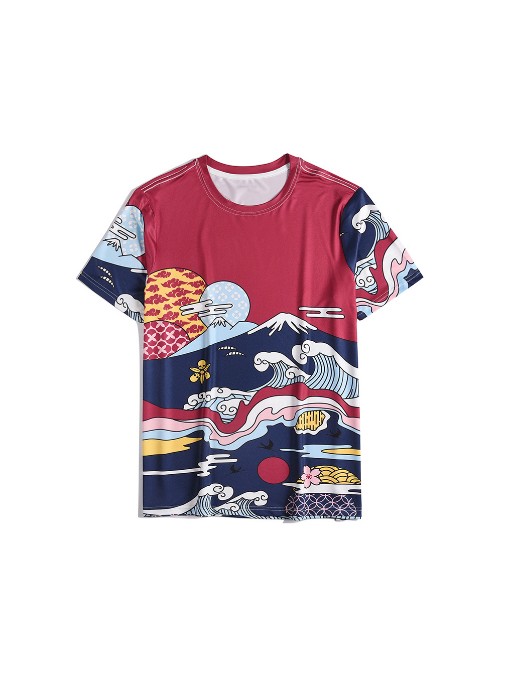 New Register Print T Shirt For Men