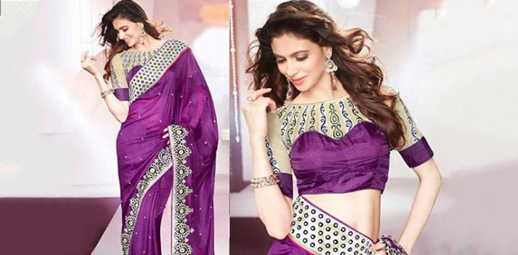 Sweetheart Illusion Blouse Design