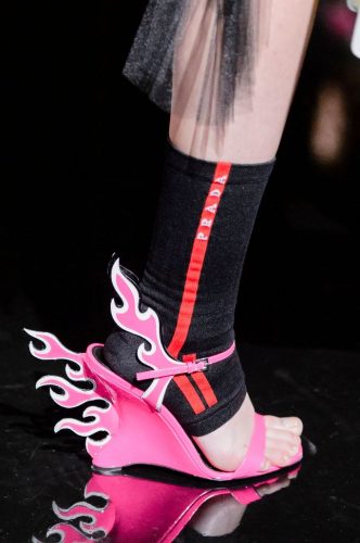 Prada Flame Pumps