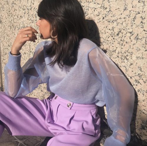 retro blue & violet