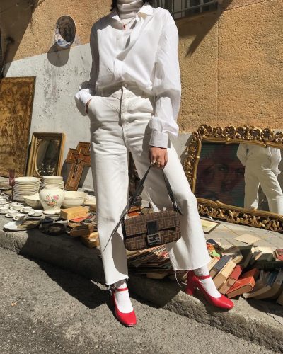 retro style all white