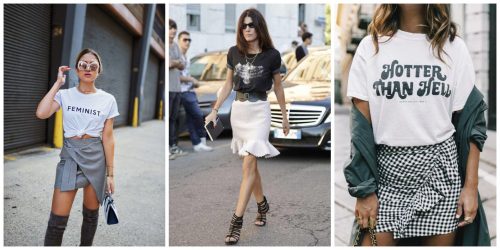 T-shirt with Short Skirt
