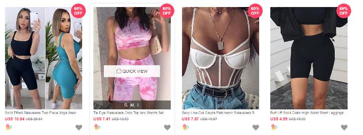 Buy clothing up to 60% off