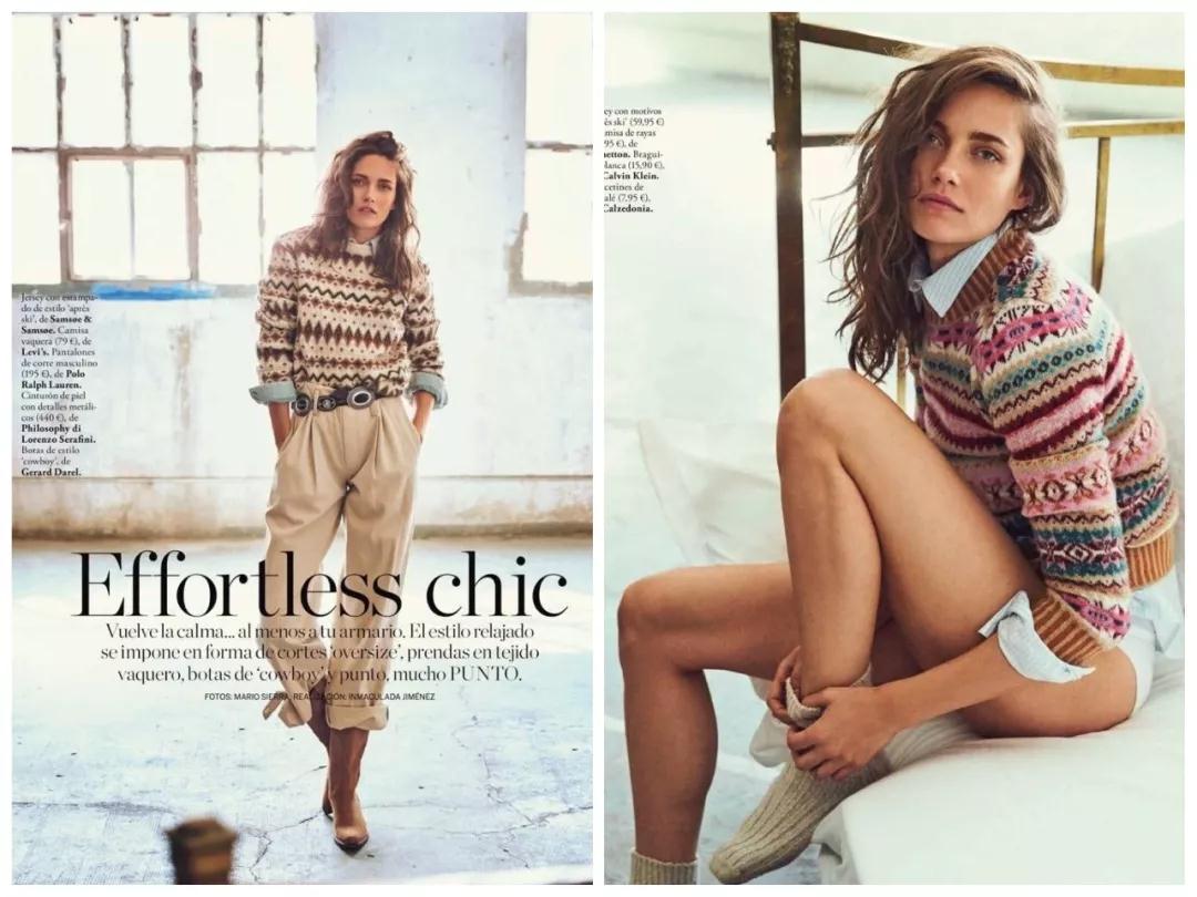Fair Isle Sweater in ELLE Spain