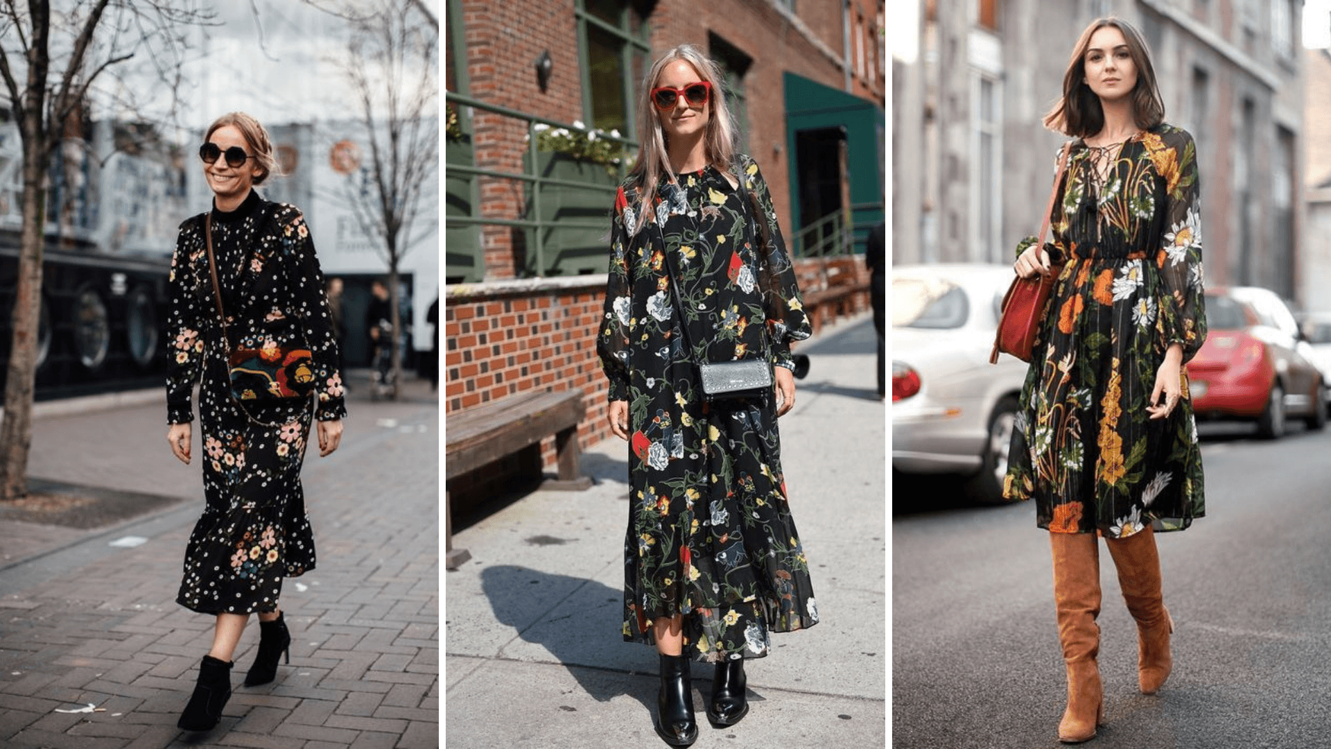 Winter Floral Dresses