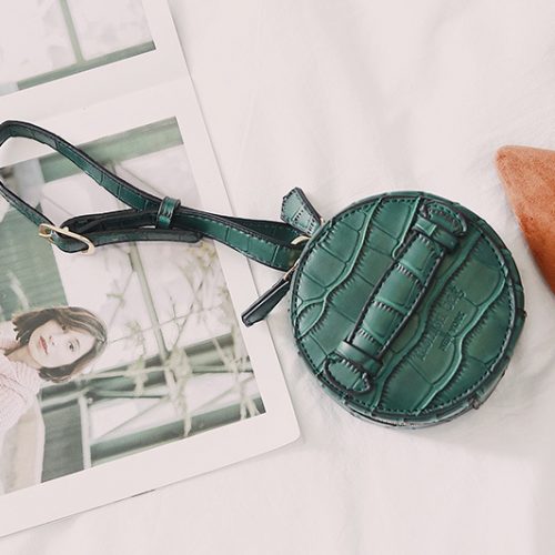 Fashion Crocodile Grain Mini Solid Hand Bag