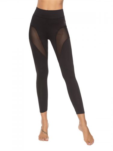 Sexy Lace Patched Yoga Pants