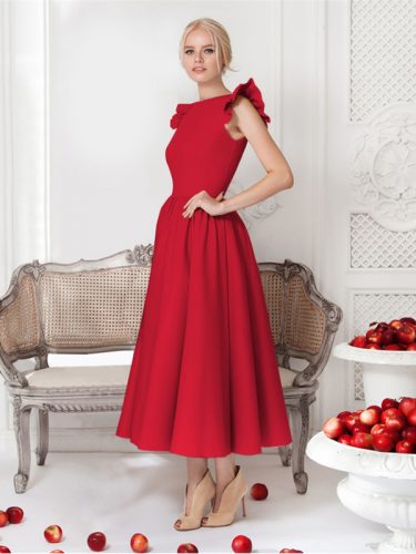 Vintage Style Flounce Sleeveless Maxi Dress