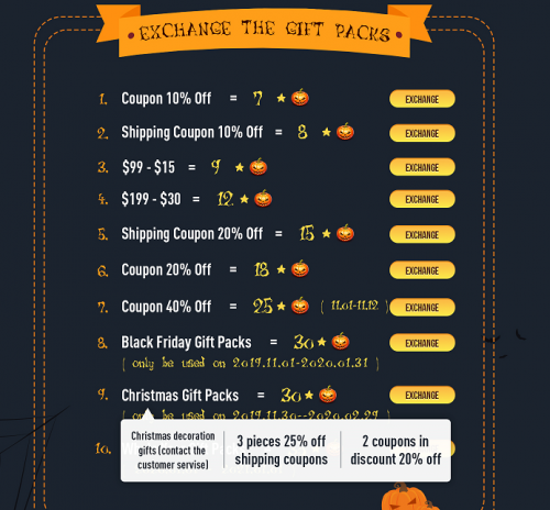 exchange the get packs list