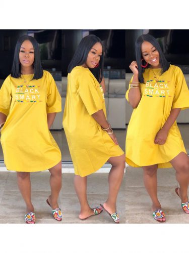 women wearing yellow short sleeve dress