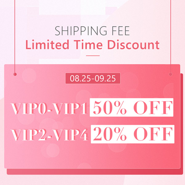 shipping fee limited time discount
