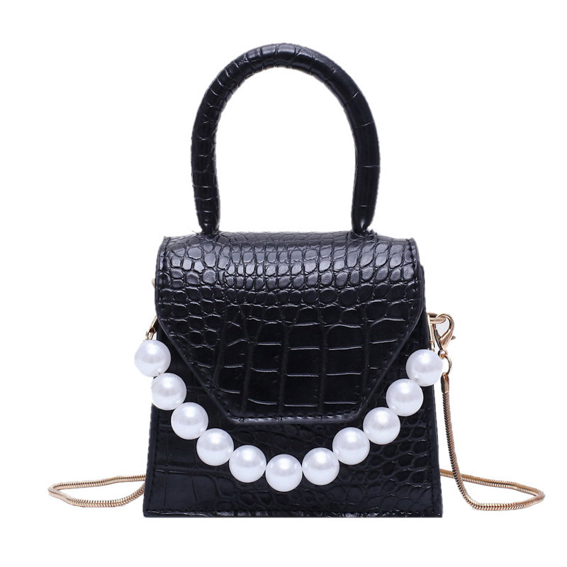 Crocodile Print Faux Pearl Cheap Shoulder Bags