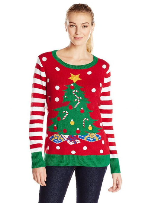 Chic Winter Warm Christmas Tree Knit Sweater