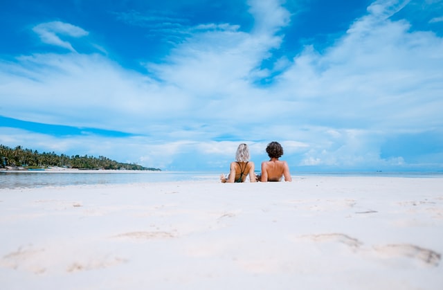 Beach sunbathing