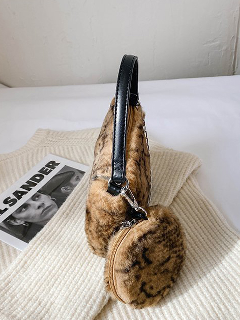 Cute Plush Zipper Handbags For Women2