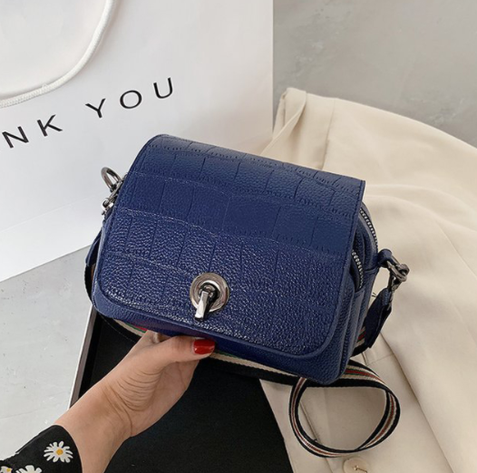 Stone Grain Removable Stripe Belt Shoulder Bags