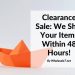 ship your items within 48 hours