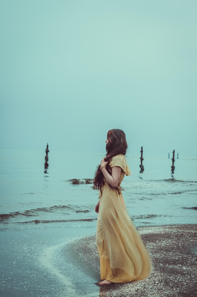 yellow beach maxi dress