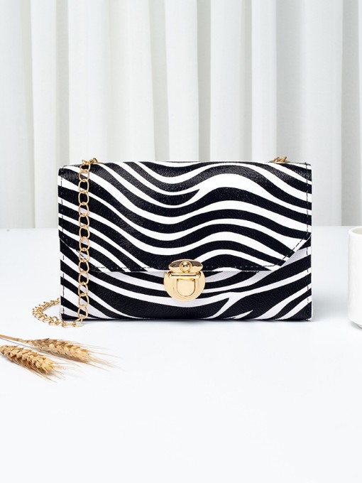 New Animal Print Chain Armpits Bag