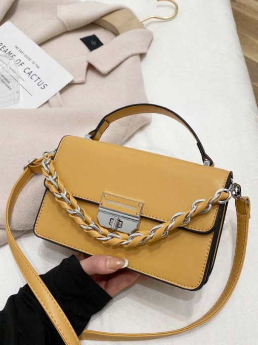 Vintage Solid Korean Style Stylish Cross-Body Bag