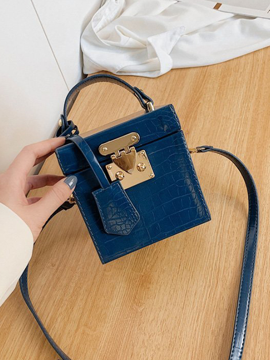 Fashion Stone Pattern Crossbody Box Bag Women