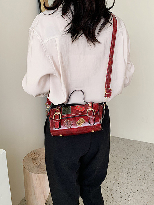 Retro Patchwork Large Capacity Crossbody Shoulder Bags