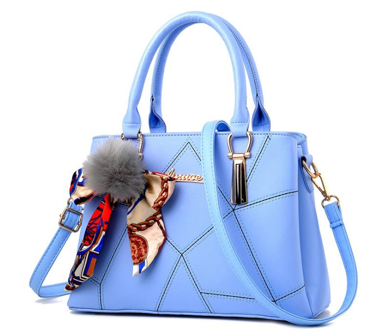 Silk Scarf Decor Sewing Thread Handbags For Women