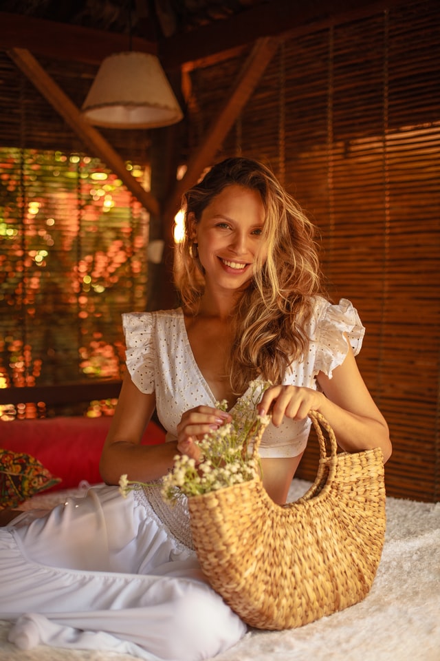 Straw Picnic Handbag