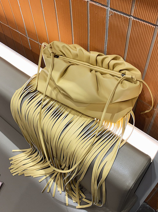 Tassel Hem Solid Women Shoulder Bag Casual
