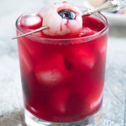 lychee and blueberry eye cocktail Halloween